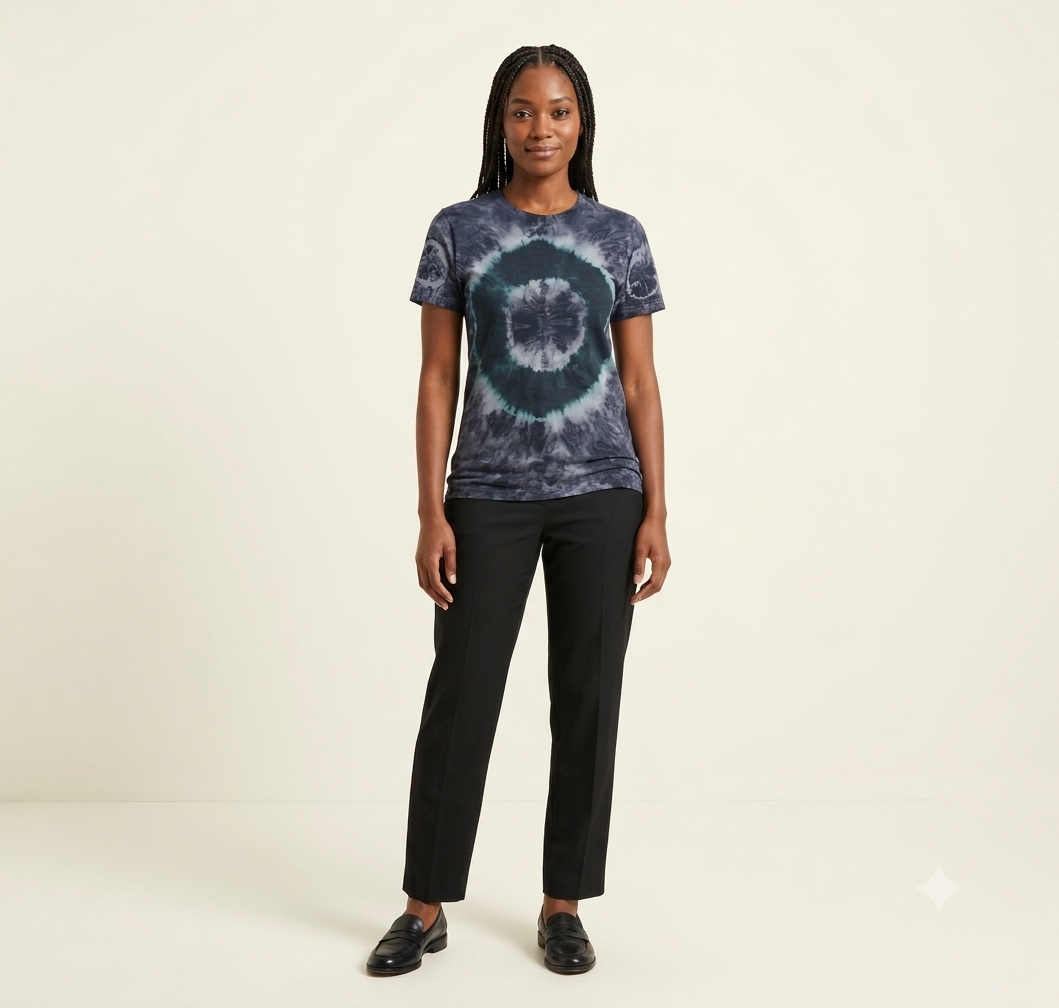 Eclipse Bullseye Adire fabric image 2