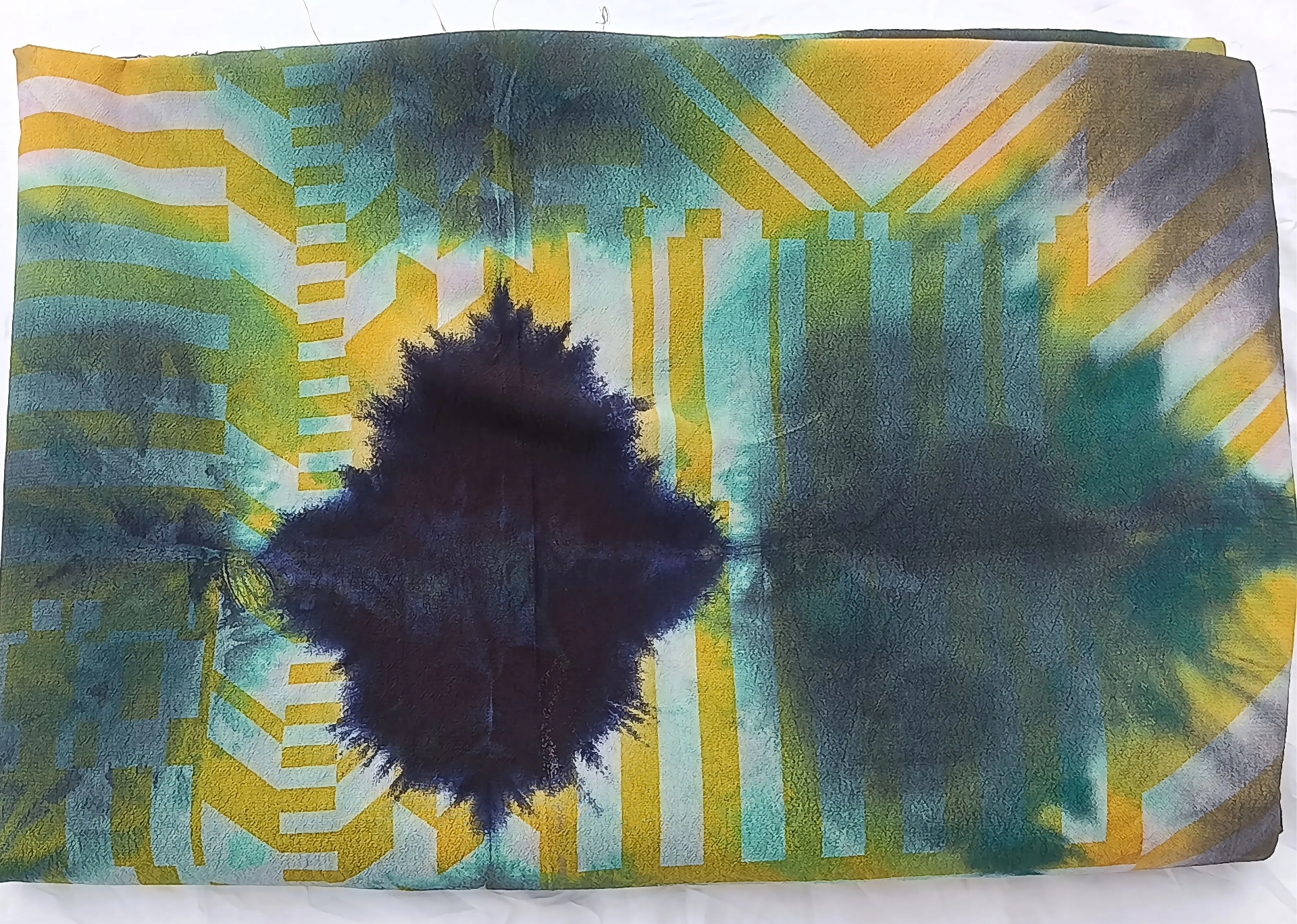 Emerald Pop Adire fabric image 2