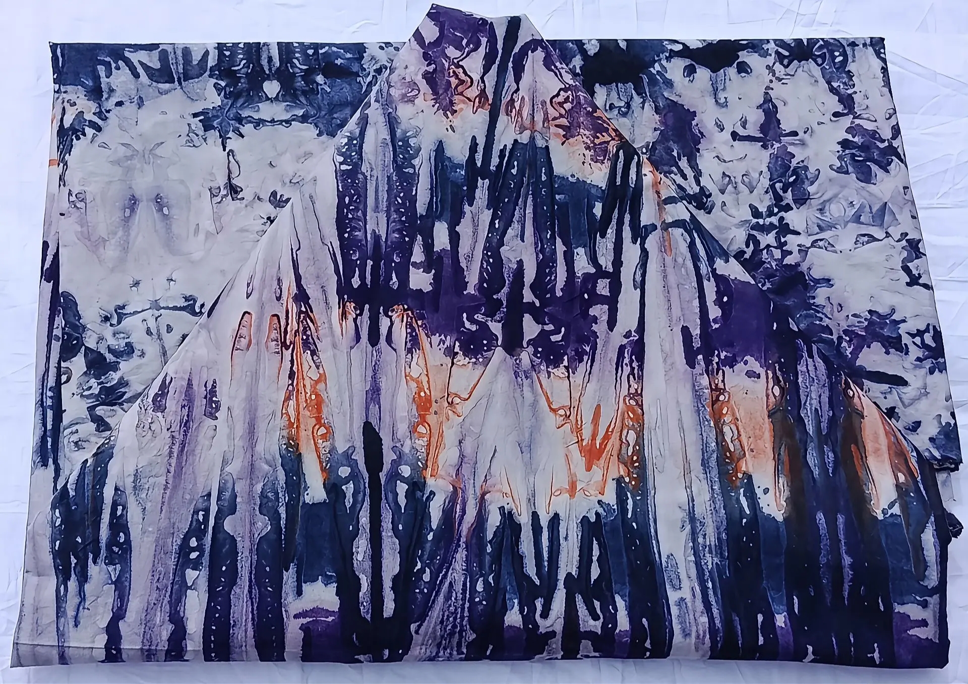 Indigo Rain Adire fabric image 3